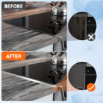 Stove Gap Covers Stainless Steel, 2 Pack Stove Gap Filler Easy Retractable Length 13.8" to 27.5", Width 0.79" ALMCALS Range Trim Kit, Heat Resistant Guard Between Stove Top & Counter - Image 7