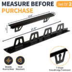 T-Shape Stove Gap Covers Stainless Steel, 2 Pack Stove Gap Filler Easy Retractable Length 13.8" to 27.5", Width 1.85" - ALMCALS Oven Gap Filler Stove Guards Range Trim Kit - Image 2