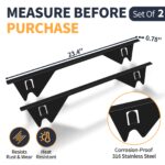 Upgrade 316 Stainless Steel Stove Gap Covers, 2 Pack Stove Gap Filler ALMCALS Stove Gap Guards Range Trim Kit Heat Resistant Oven Gap Filler Between Stovetop and Counter - Image 2