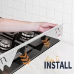 Upgrade 316 Stainless Steel Stove Gap Covers, 2 Pack Stove Gap Filler ALMCALS Stove Gap Guards Range Trim Kit Heat Resistant Oven Gap Filler Between Stovetop and Counter - Image 3