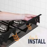 Upgrade 316 Stainless Steel Stove Gap Covers, 2 Pack Stove Gap Filler ALMCALS Stove Gap Guards Range Trim Kit Heat Resistant Oven Gap Filler Between Stovetop and Counter - Image 3
