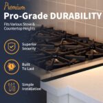 Upgrade 316 Stainless Steel Stove Gap Covers, 2 Pack Stove Gap Filler ALMCALS Stove Gap Guards Range Trim Kit Heat Resistant Oven Gap Filler Between Stovetop and Counter - Image 4