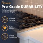 Upgrade 316 Stainless Steel Stove Gap Covers, 2 Pack Stove Gap Filler ALMCALS Stove Gap Guards Range Trim Kit Heat Resistant Oven Gap Filler Between Stovetop and Counter - Image 4