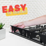 Stove Gap Covers Stainless Steel, 2 Pack Stove Gap Filler Easy Retractable Length 13.8" to 27.5", Width 0.79" ALMCALS Stove Gap Guards Range Trim Kit, Heat Resistant Guard Between Stove Top & Counter - Image 5