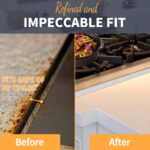 Upgrade 316 Stainless Steel Stove Gap Covers, 2 Pack Stove Gap Filler ALMCALS Stove Gap Guards Range Trim Kit Heat Resistant Oven Gap Filler Between Stovetop and Counter - Image 5