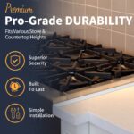 Upgrade 316 Stainless Steel Stove Gap Covers, 2 Pack Stove Gap Filler ALMCALS Stove Gap Guards Range Trim Kit Heat Resistant Oven Gap Filler Between Stovetop and Counter - Image 5