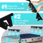 Stove Gap Covers Stainless Steel, 2 Pack Stove Gap Filler Easy Retractable Length 13.8" to 27.5", Width 0.79" ALMCALS Stove Gap Guards Range Trim Kit, Heat Resistant Guard Between Stove Top & Counter - Image 6