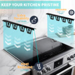 T-Shape Stove Gap Covers Stainless Steel, 2 Pack Stove Gap Filler Easy Retractable Length 13.8" to 27.5", Width 1.85" - ALMCALS Oven Gap Filler Stove Guards Range Trim Kit - Image 6