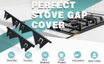 Stove Gap Covers Stainless Steel, 2 Pack Stove Gap Filler Easy Retractable Length 13.8" to 27.5", Width 0.79" ALMCALS Stove Gap Guards Range Trim Kit, Heat Resistant Guard Between Stove Top & Counter - Image 8