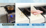 Stove Gap Covers Stainless Steel, 2 Pack Stove Gap Filler Easy Retractable Length 13.8" to 27.5", Width 0.79" ALMCALS Stove Gap Guards Range Trim Kit, Heat Resistant Guard Between Stove Top & Counter - Image 9
